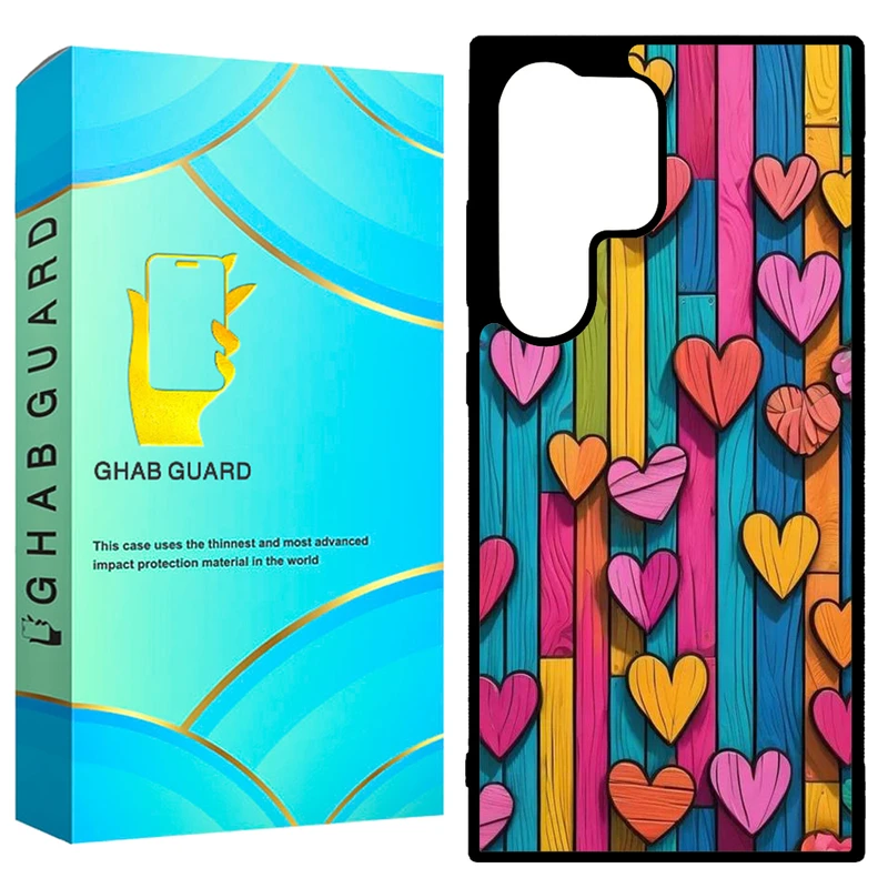 کاور قاب گارد طرح قلب مدل GCHPD24U مناسب برای گوشی موبایل سامسونگ Galaxy S24 Ultra 5G       