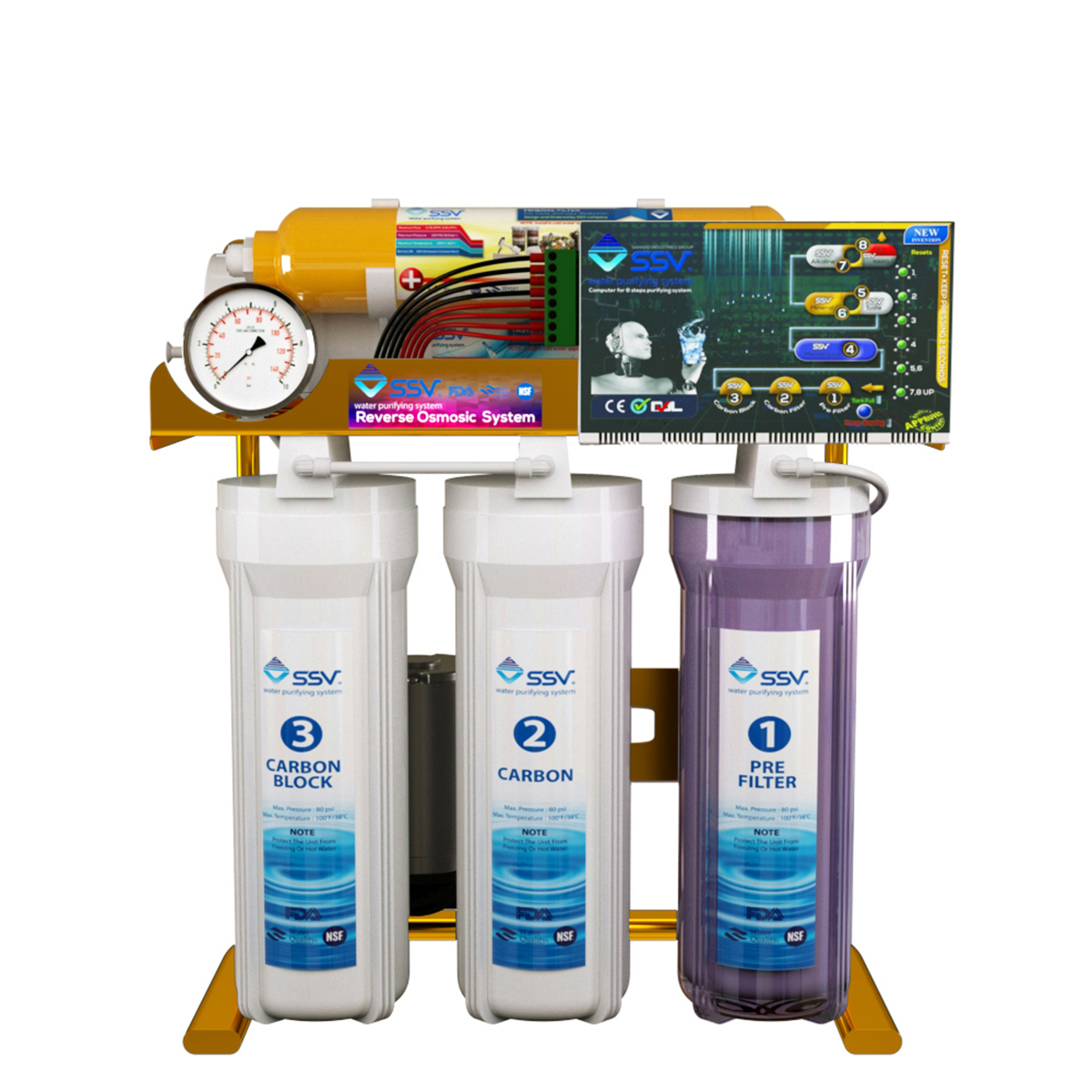 دستگاه تصفیه کننده آب اس اس وی مدل MaxGold S600