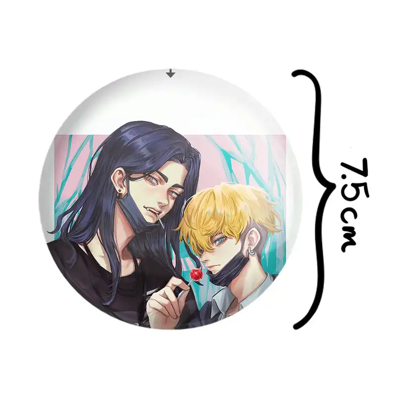 آینه جیبی خندالو مدل چیفویو و باجی انیمه توکیو ریونجرز  کد 11165