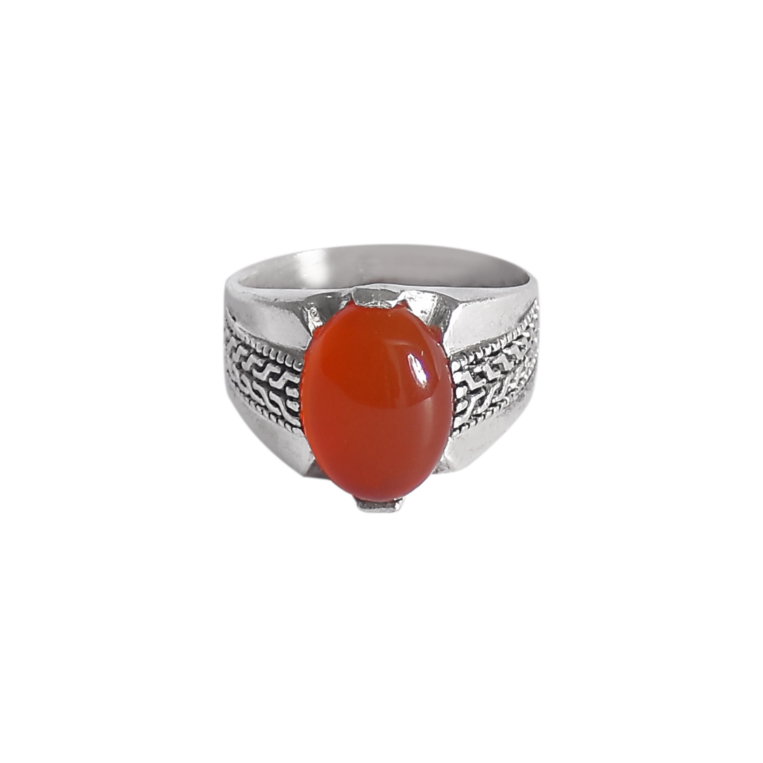 انگشتر نقره مردانه نقره جات لطفی مدل رکاب جان هاردی کد ANMS024E01