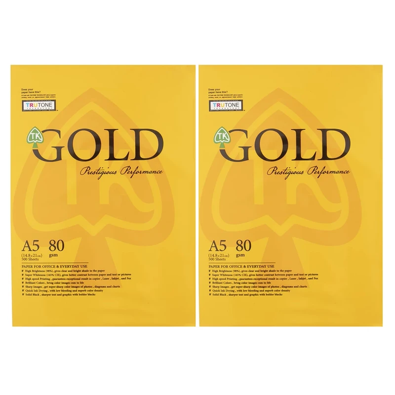 کاغذ A5 گلد کد 002 بسته ۱۰۰۰ عددی