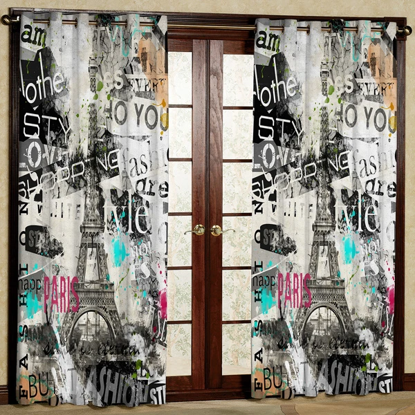 پرده مخمل پانچی کد 6262 سایز 280x140 سانتی متر