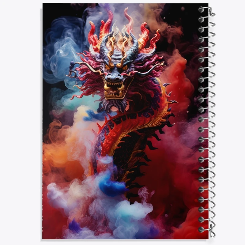 دفتر شطرنجی 50 برگ خندالو مدل اژدها کد F2692