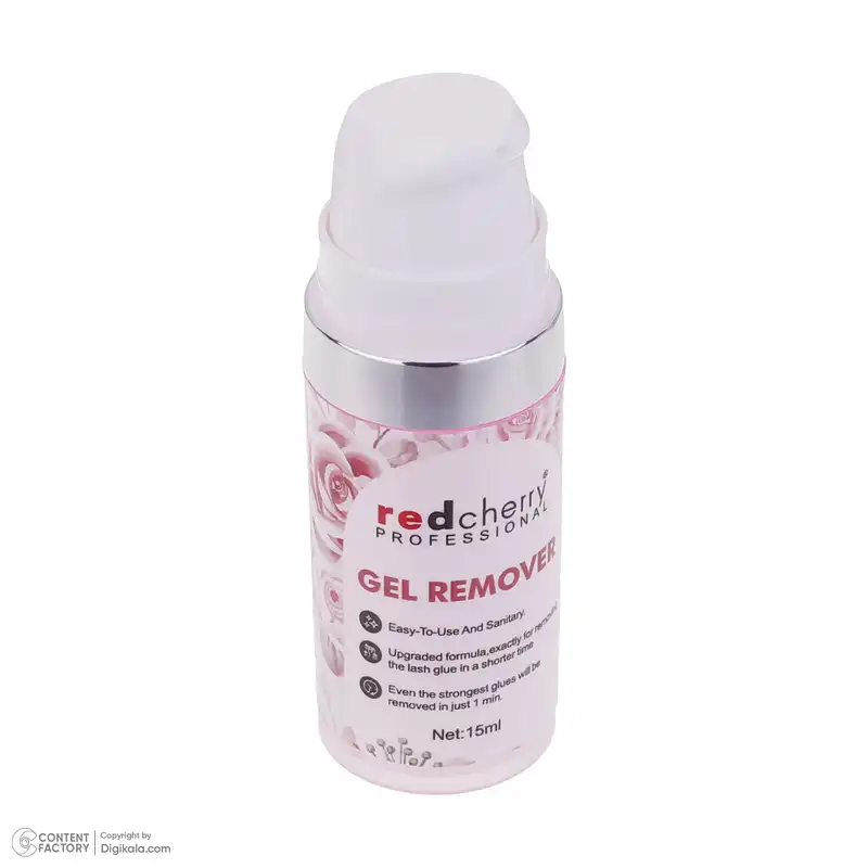 پاک کننده چسب مژه مصنوعی رد چری مدل Strawberry حجم 15 میلی لیتر