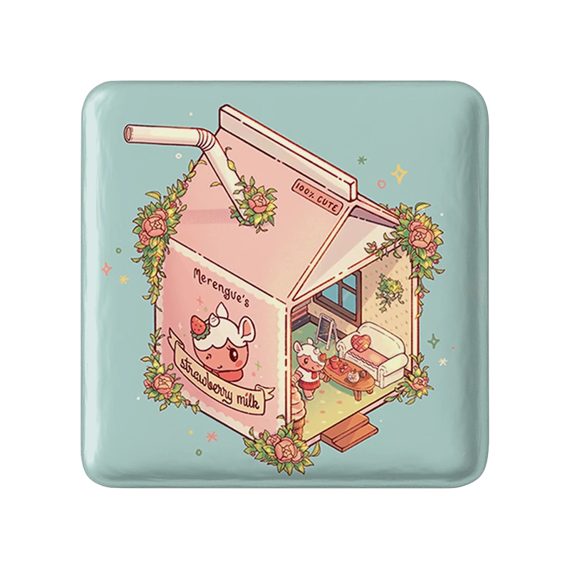 مگنت خندالو طرح بازی انیمال کراسینگ (Animal Crossing) مدل مربعی کد 32656