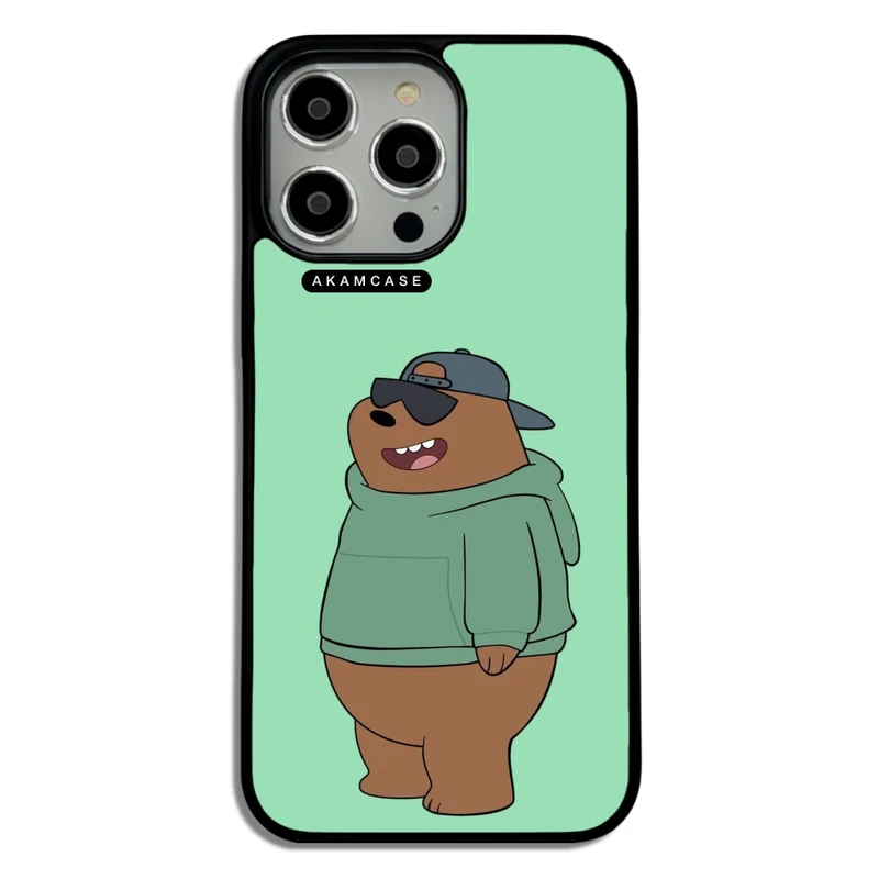 کاور آکام مدل AMCWA14PROMAX-BARE BEAR4 مناسب برای گوشی موبایل اپل iPhone 14 Pro Max
