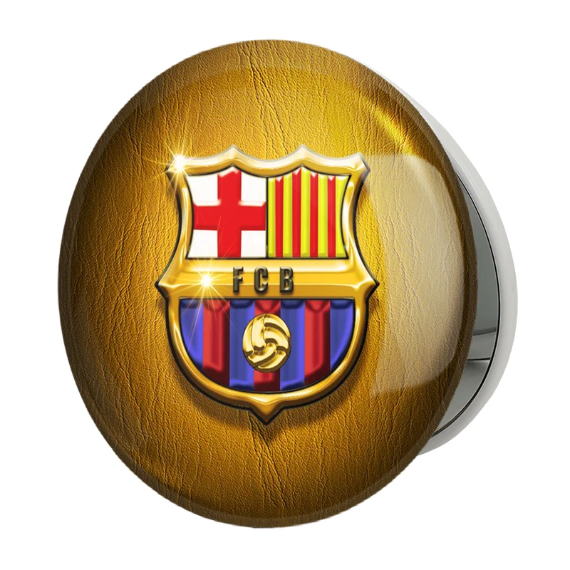 آینه جیبی خندالو طرح باشگاه بارسلونا مدل تاشو کد 26260 