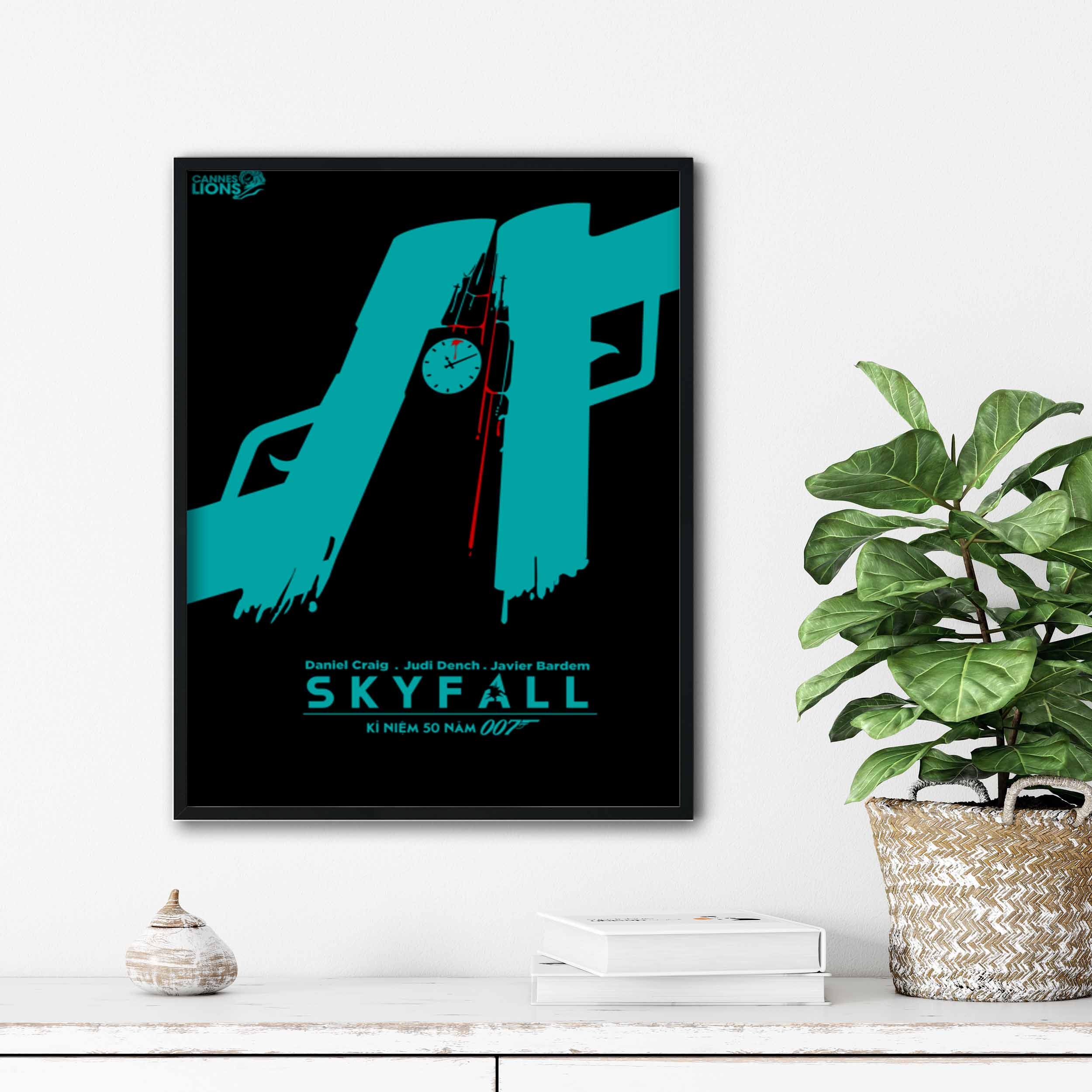 تابلو آتریسا طرح پوستر فیلم skyfall مدل ATm160
