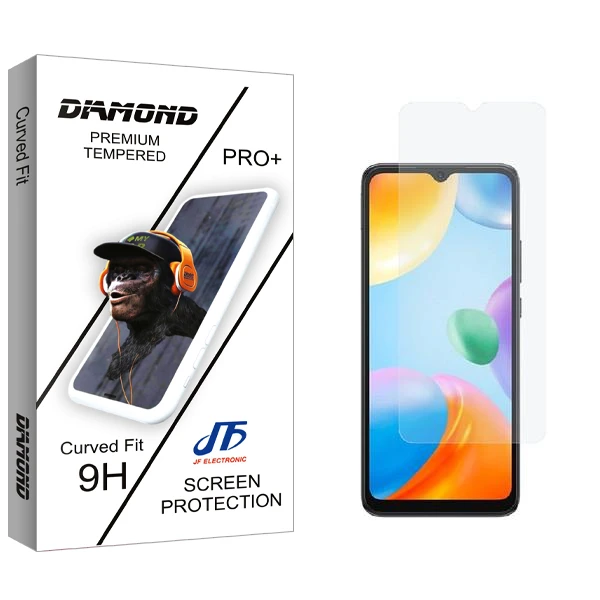 محافظ صفحه نمایش جی اف مدل Diamond مناسب برای گوشی موبایل شیائومی Redmi 10C