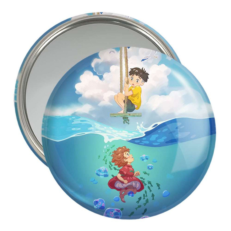 آینه جیبی خندالو طرح انیمه پونیو کد 4889