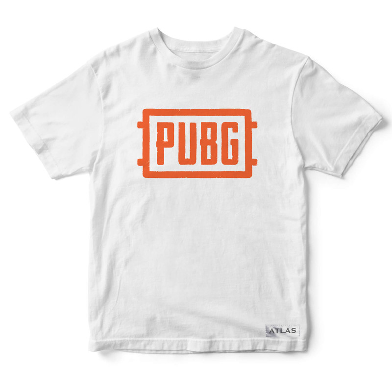 تی شرت آستین کوتاه پسرانه مدل PUBG کد WK02 رنگ سفید