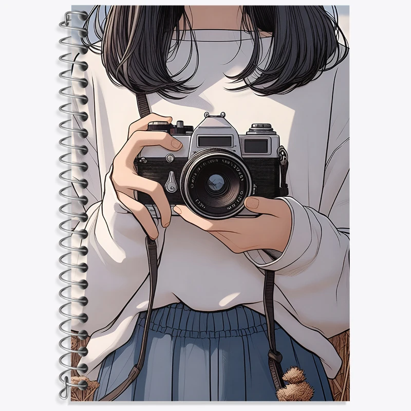 دفتر لغت 50 برگ خندالو طرح دختر عکاس کد N4039