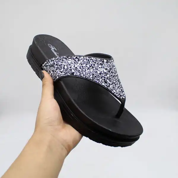 دمپایی لاانگشتی زنانه نیکتا مدل شنی کد 022-15 WH