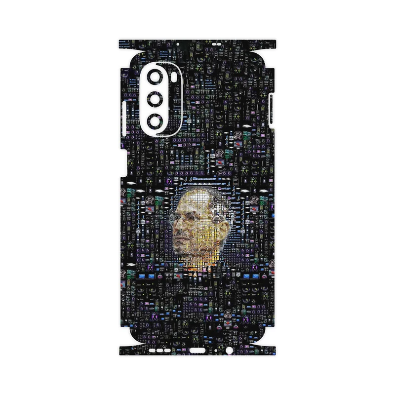 برچسب پوششی ماهوت مدل Collage of Steve Jobs 2-FullSkin مناسب برای گوشی موبایل موتورولا Moto G52