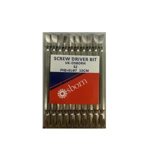 سری پیچ گوشتی یک سر چهار سو یک سر دو سو مدل PH2×SL7 سایز 100 میلی متر مجموعه 10 عددی
