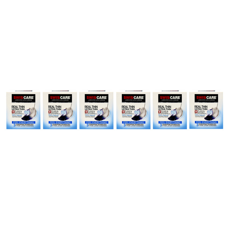 کاندوم سوئیس کر مدل REAL THIN ULTRA THIN مجموعه 6 عددی کاندوم سوئیس کر مدل REAL THIN ULTRA THIN مجموعه 6 عددی