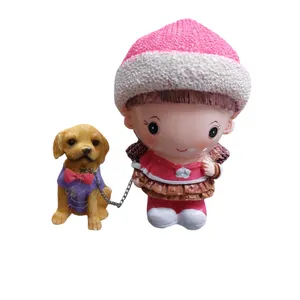 مجسمه مدل عروسک و سگ