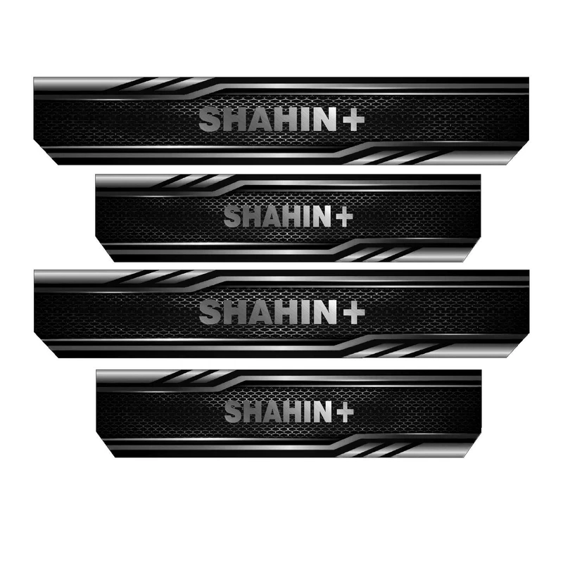 برچسب بدنه خودرو رایسان کد SP2073 مناسب برای شاهین پلاس مجموعه 4 عددی