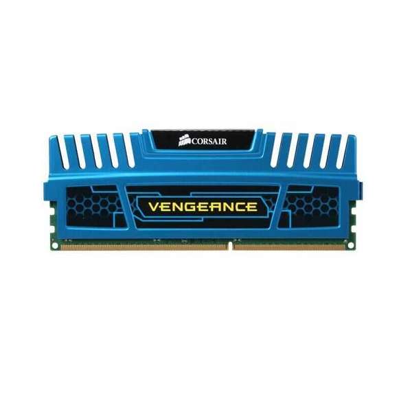 رم دسکتاپ DDR3 تک کاناله 1600 مگاهرتز CL9 کورسیر مدل VENGEANCE-BLUE ظرفیت 4 گیگابایت