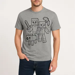 تی‌شرت آستین کوتاه مردانه مدل ماینکرفت کد V403