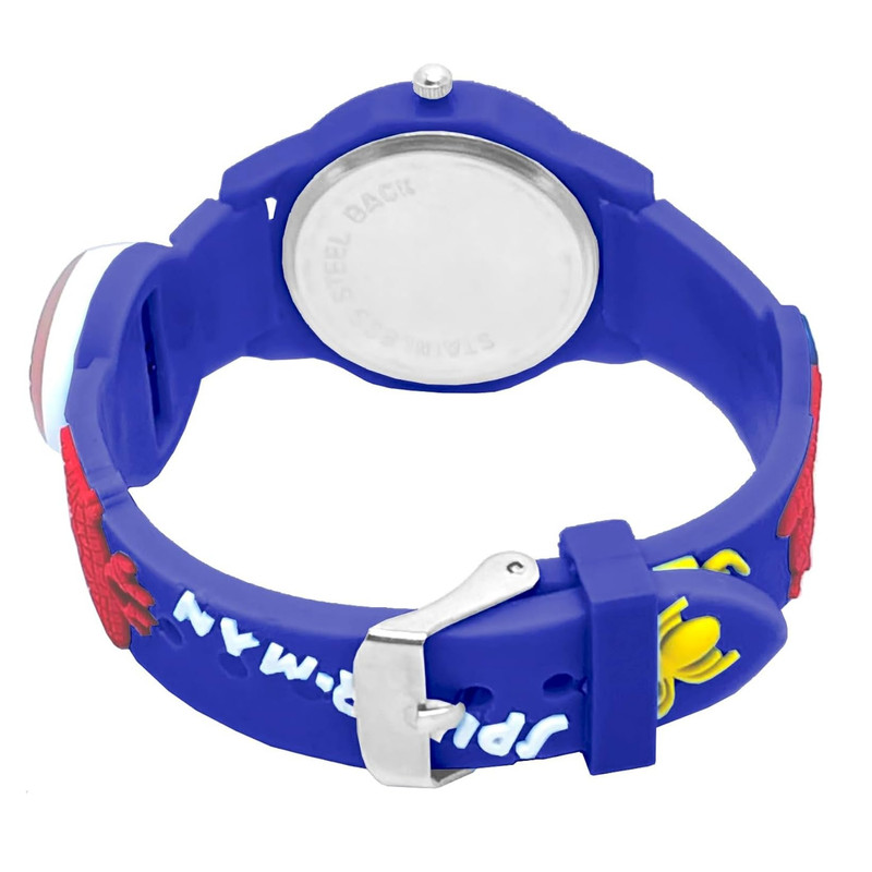 ساعت مچی عقربه ای پسرانه مدل چراغدار بند سیلیکونی ضد حساسیت طرح مرد عنکبوتی کد 3 ساعت مچی عقربه ای پسرانه مدل چراغدار بند سیلیکونی ضد حساسیت طرح مرد عنکبوتی کد 3