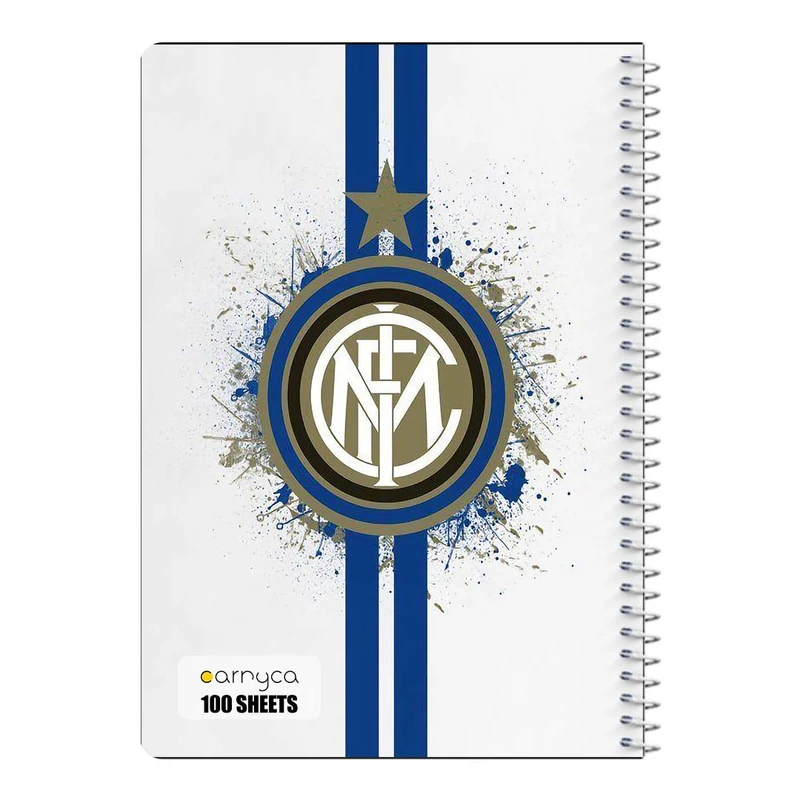 دفتر مشق 100 برگ سیمی کارنیکا طرح اینتر میلان Inter Milan کد 33460