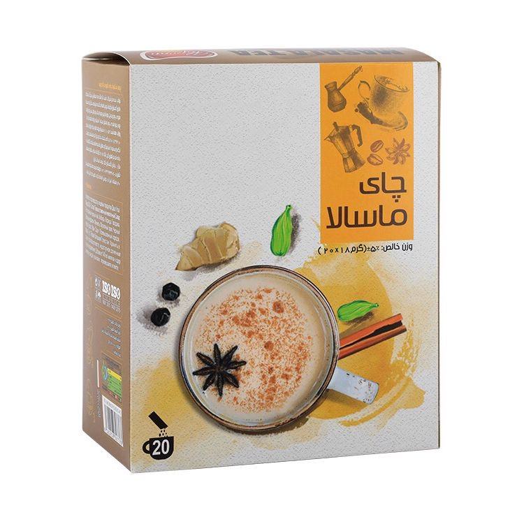 چای فوری ماسالا - 18 گرم بسته 20 عددی