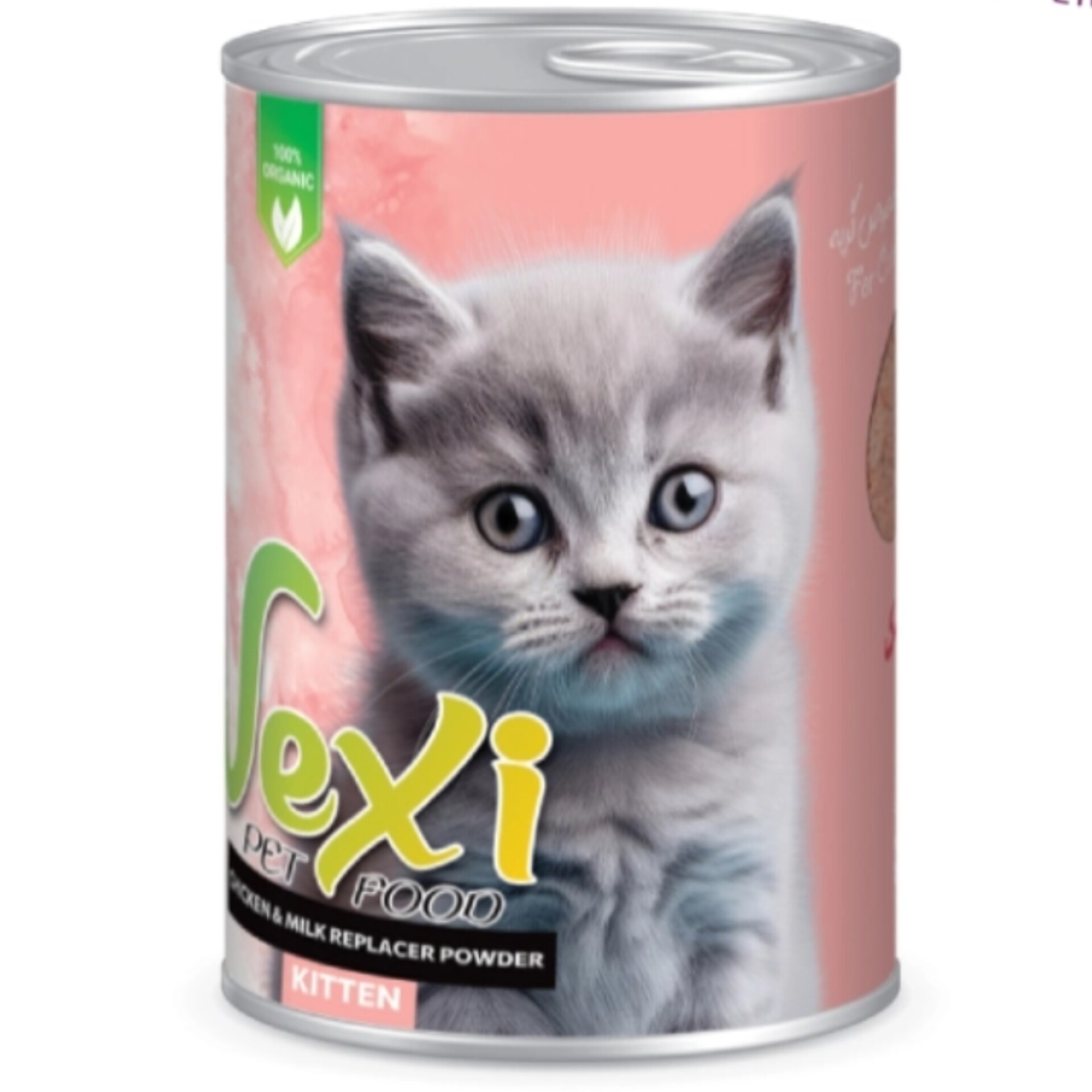 کنسرو گربه وکسی مدل پته طعم مرغ و شیر خشک وزن 400 گرم