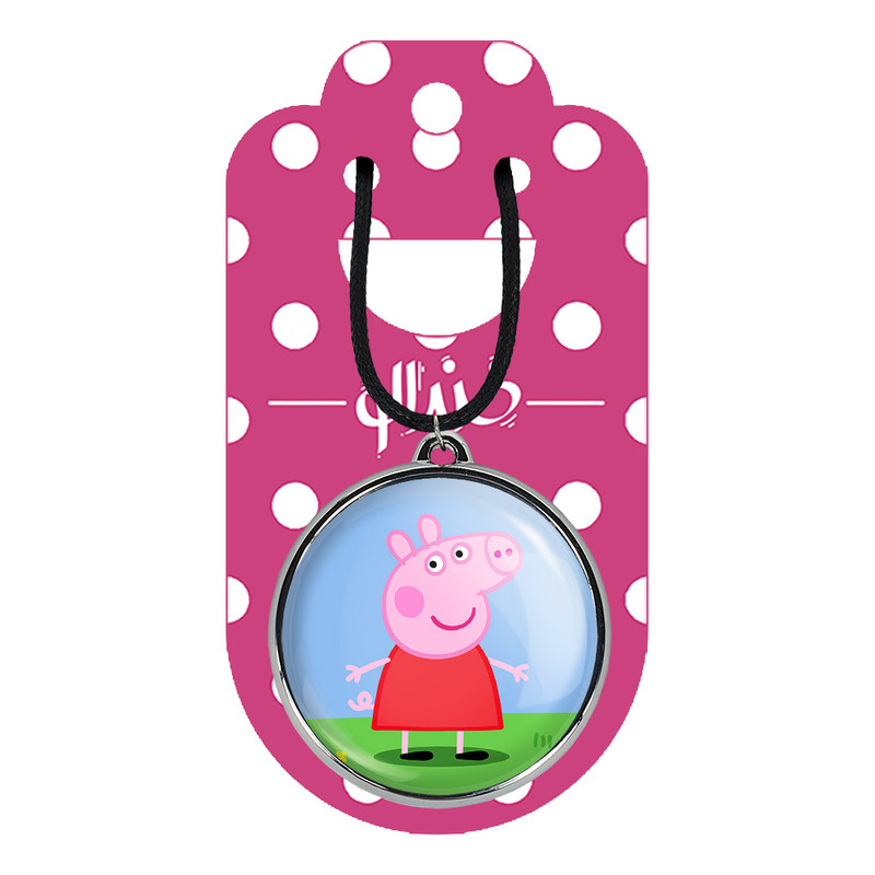 گردنبند خندالو مدل پپا انیمه پپاپیک Peppa pig کد 2206722065