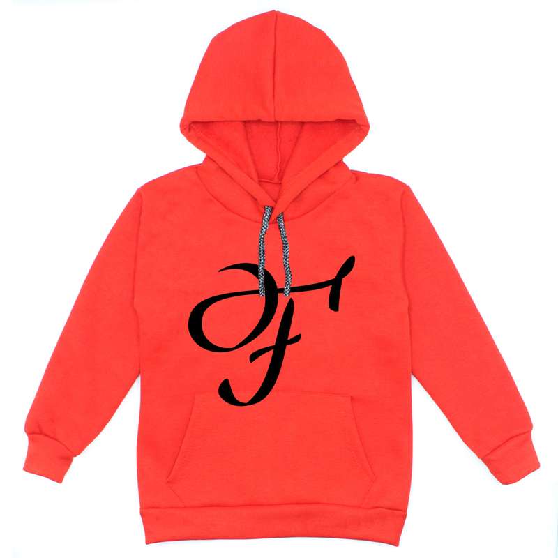 هودی دخترانه مدل  A54 F رنگ قرمز