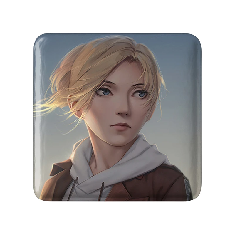 مگنت خندالو طرح انی انیمه اتک آن تایتان Attack on Titan  مدل مربعی کد 18550