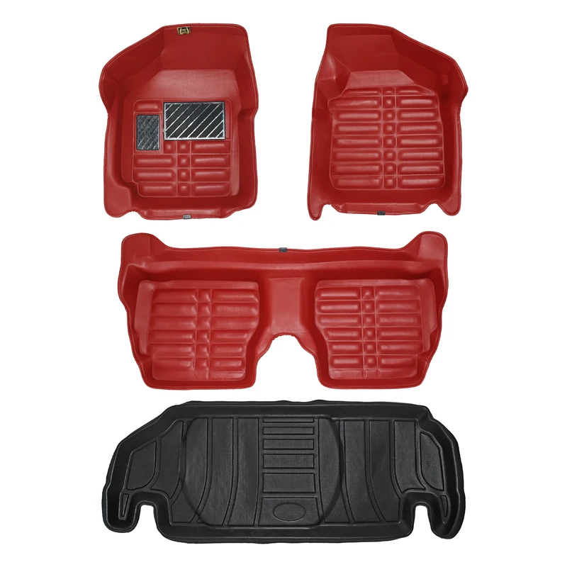      کفپوش پنج بعدی خودرو پانیذ مدل EVA مناسب برای پراید دوگانه سوز به همراه کفپوش صندوق