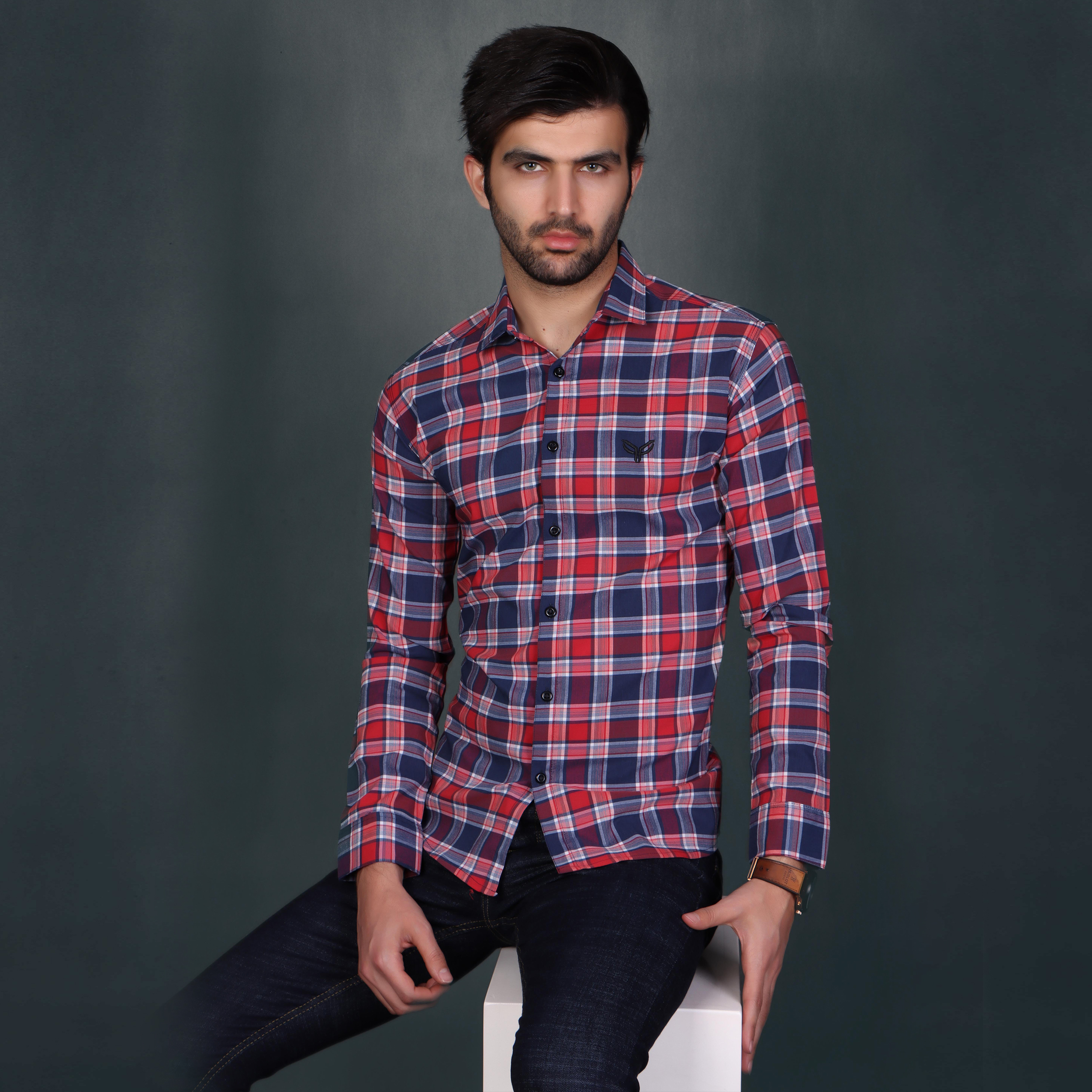 نکته خرید - قیمت روز پیراهن آستین بلند مردانه پیکی پوش مدل M02486 خرید