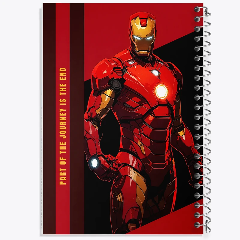 دفتر ژورنال نویسی 50 برگ خندالو مدل نقطه ای طرح مرد آهنی مارول (Marvel) کد N3471