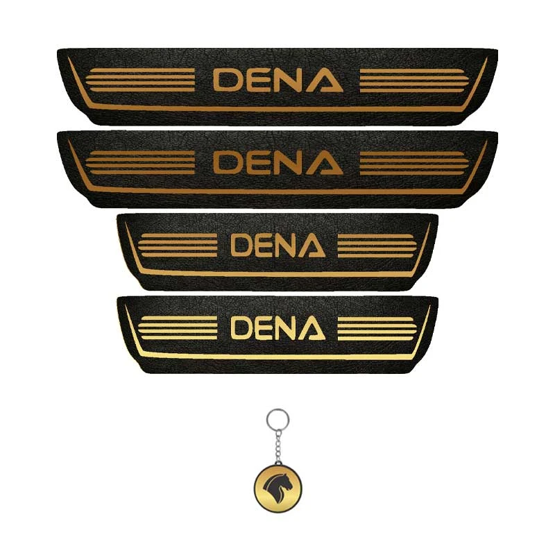 برچسب پارکابی خودرو لندمون کد LMm0050 MT مناسب برای دنا مجموعه 4 عددی به همراه جا کلیدی