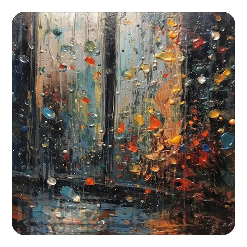 مگنت کاکتی طرح نقاشی رنگ روغن مدل mp71115