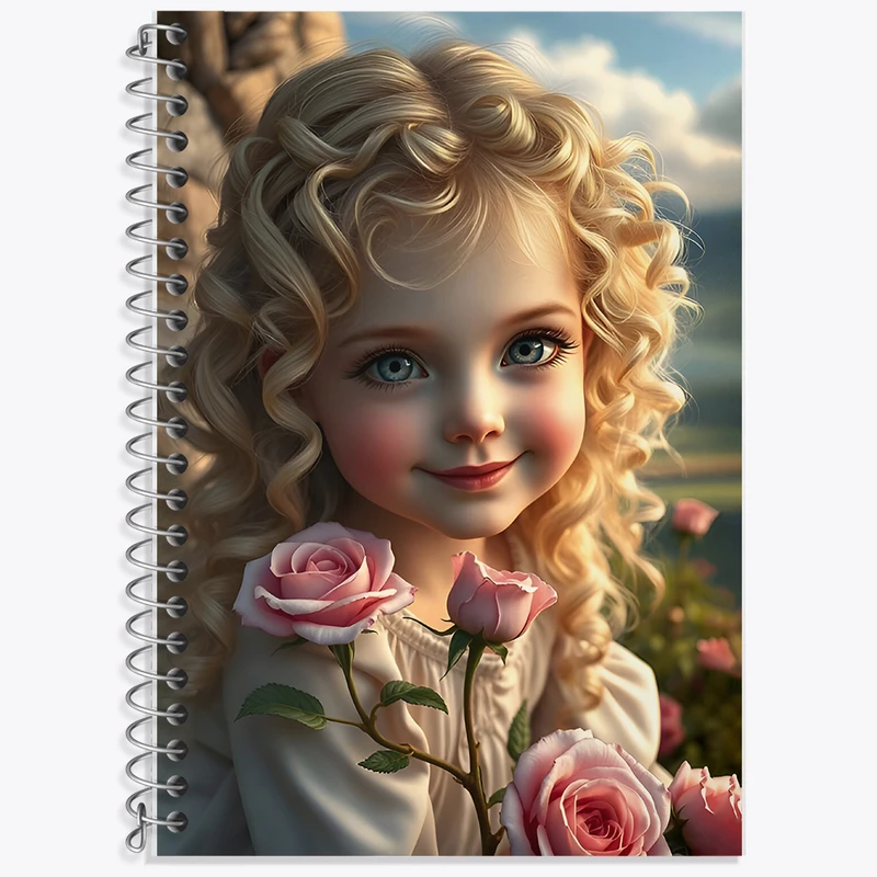 دفتر لغت 50 برگ خندالو طرح دخترانه کد F8433