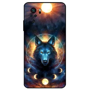 Megafone Wolf and Moon 8006 Cover For Xiaomi Redmi Note 10 4G / 10S 4G	
