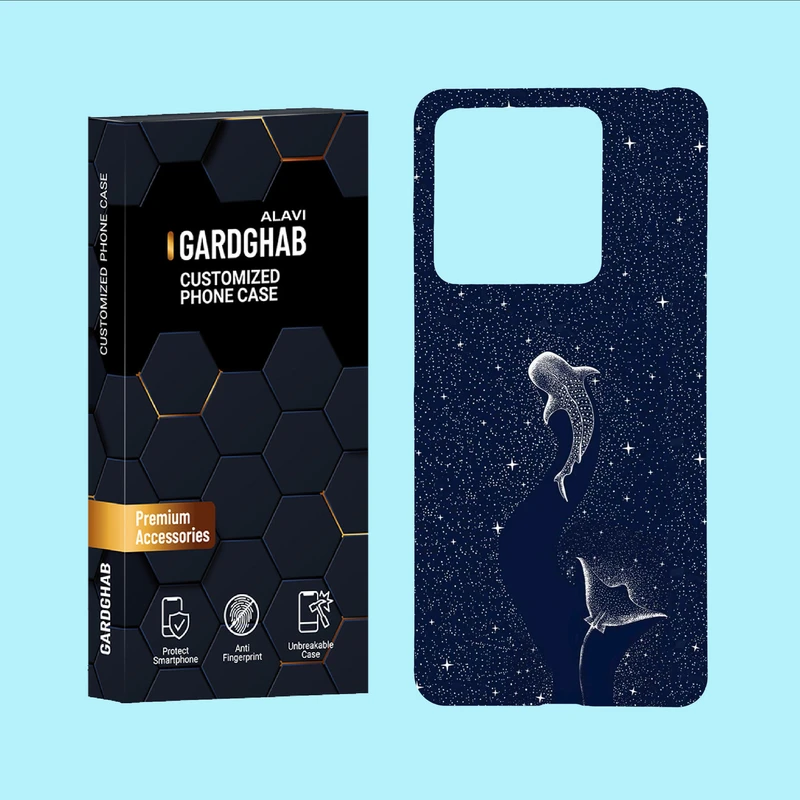 کاور گارد قاب علوی مدل هنری مناسب برای گوشی موبایل شیائومی Redmi Note 13 5G