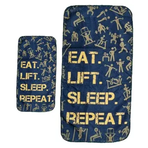 حوله ورزشی مدل متن انگیزشی بسته 2 عددی