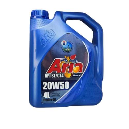 روغن موتور خودرو آریا مدل 20W-50 SL حجم 4 لیتر