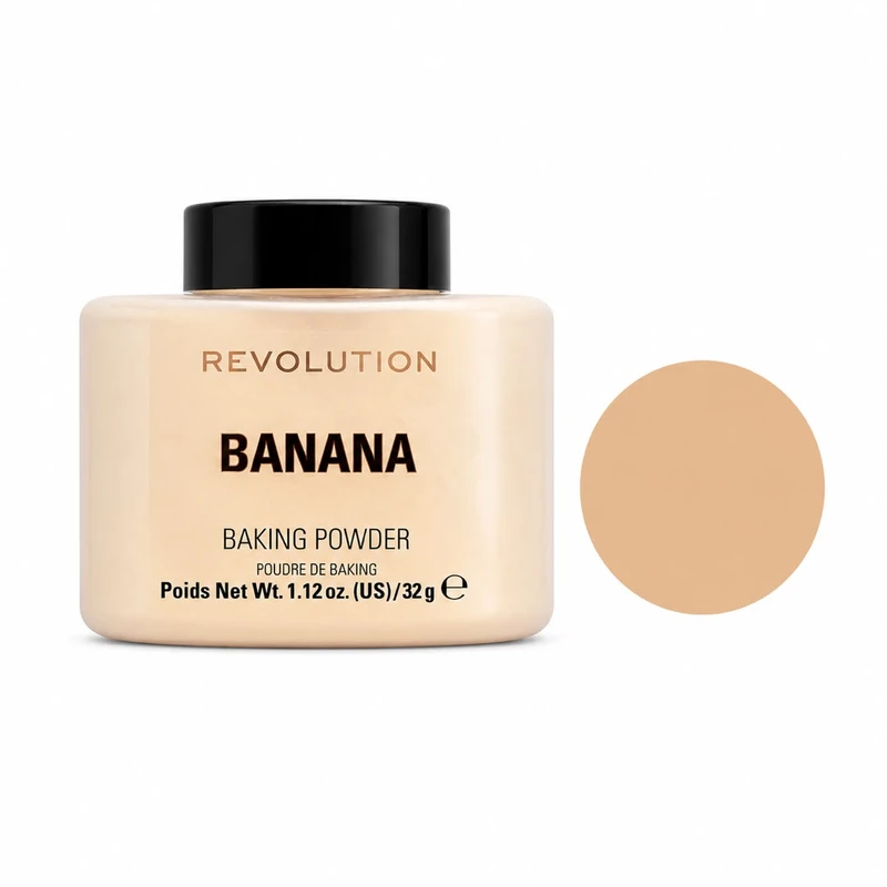 پودر تثبیت کننده آرایش صورت رولوشن مدل Banana وزن 32 گرم