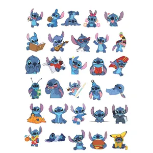 استیکر لپ تاپ کافه پرینت طرح Stich کد A020 بسته 30 عددی