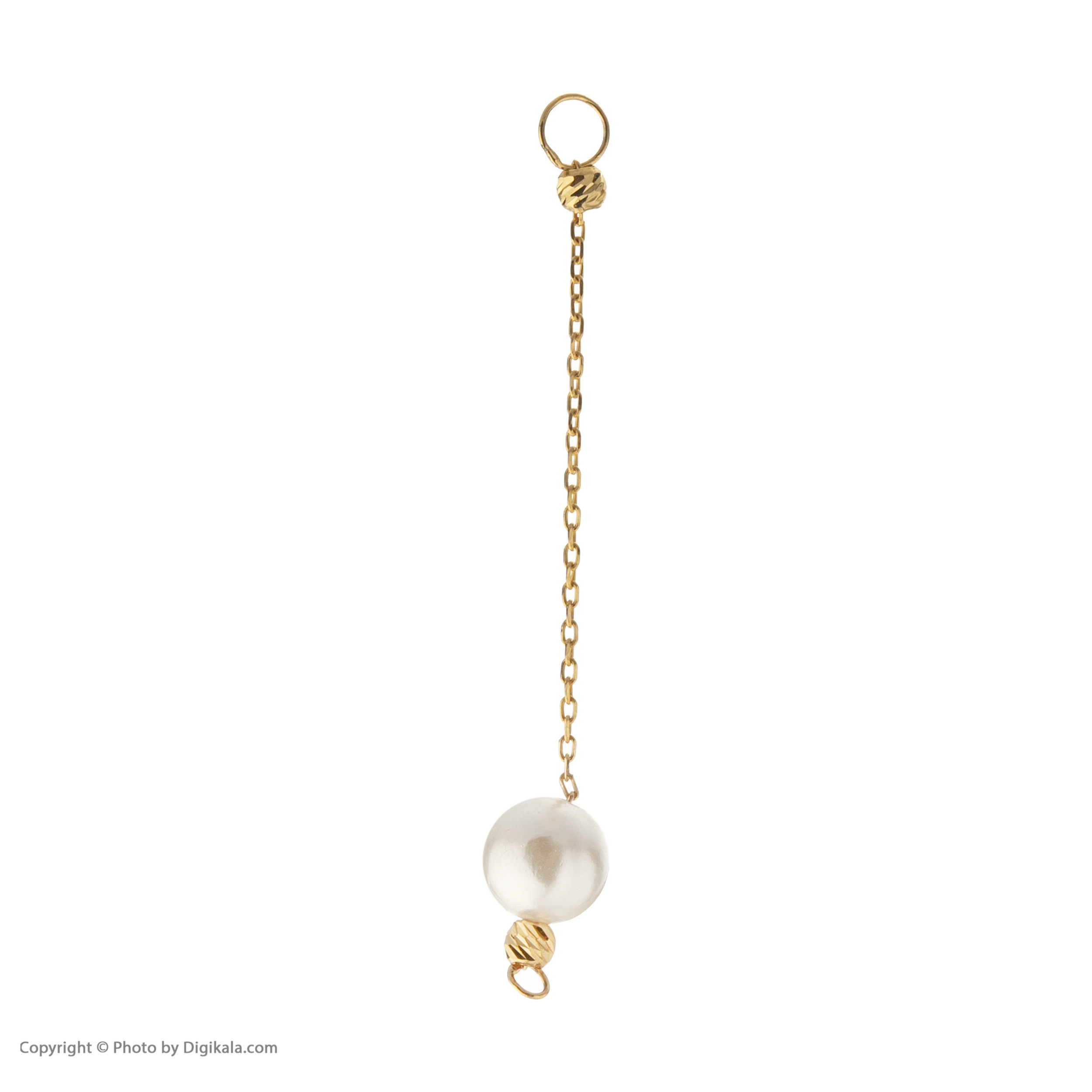 نیم ست طلا 18 عیار زنانه مایا ماهک مدل MS0624 طرح مروارید و گوی