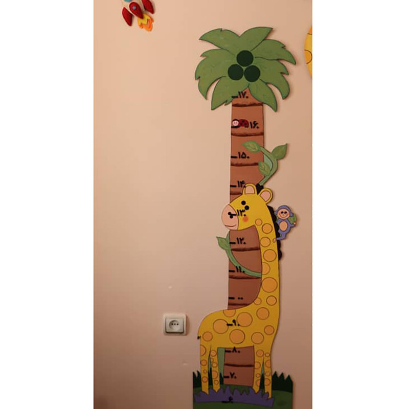 چارت اندازه گیری کودک مدل زرافه