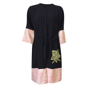 مانتو زنانه مدل نخی ابر و بادی tm-2898