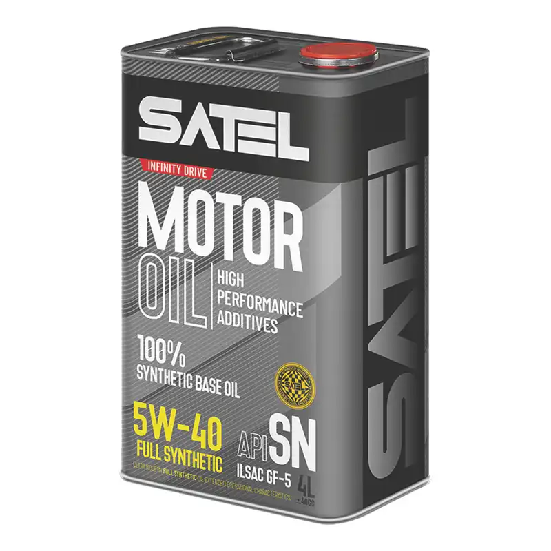 روغن موتور خودرو ساتل مدل 5W-40 SN حجم 4 لیتر