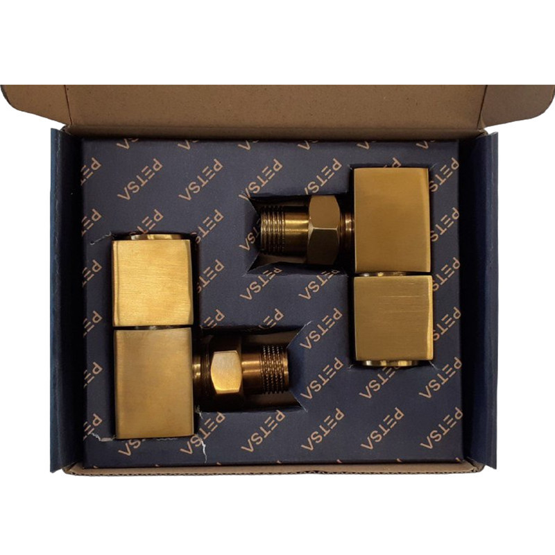 شیر رادیاتور پتسا مدل دکوراتیو فلت بسته 2 عددی