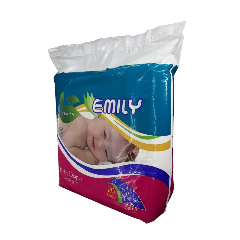 پوشک امیلی مدل EM20 سایز کوچک بسته 20 عددی