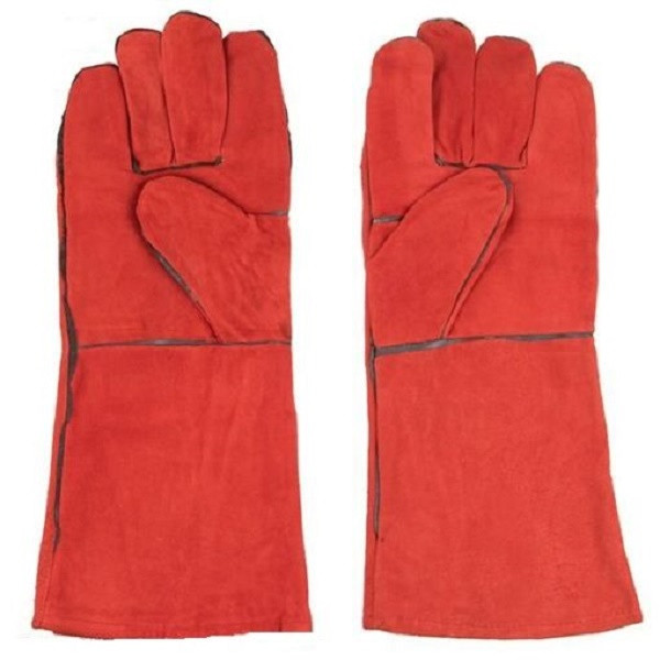 دستکش ایمنی مدل چرم ساق بلند